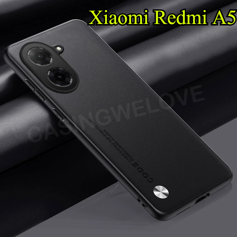 สําหรับ Xiaomi Redmi A5 Redmi A7 Pro C81 Pro 4G 5G 2025 คาร์บอนไฟเบอร์ PU หนัง Hard Cover Case,Matting Anti-Shock Hard Case สําหรับ RedmiA5