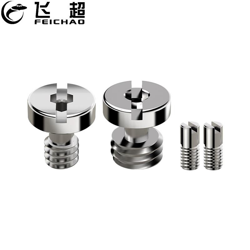 FEICHAO Universal Quick Release สแตนเลส 1/4 3/8 M3 ด้าย Anti Slip สกรูสําหรับกล้อง DSLR ขาตั้งกล้อง Mount