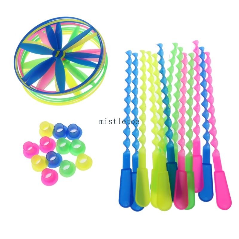 ผิด แพคเกจจานบินบิด 12 ชิ้น คละสี เฮลิคอปเตอร์ ของเล่นเด็ก ของขวัญ