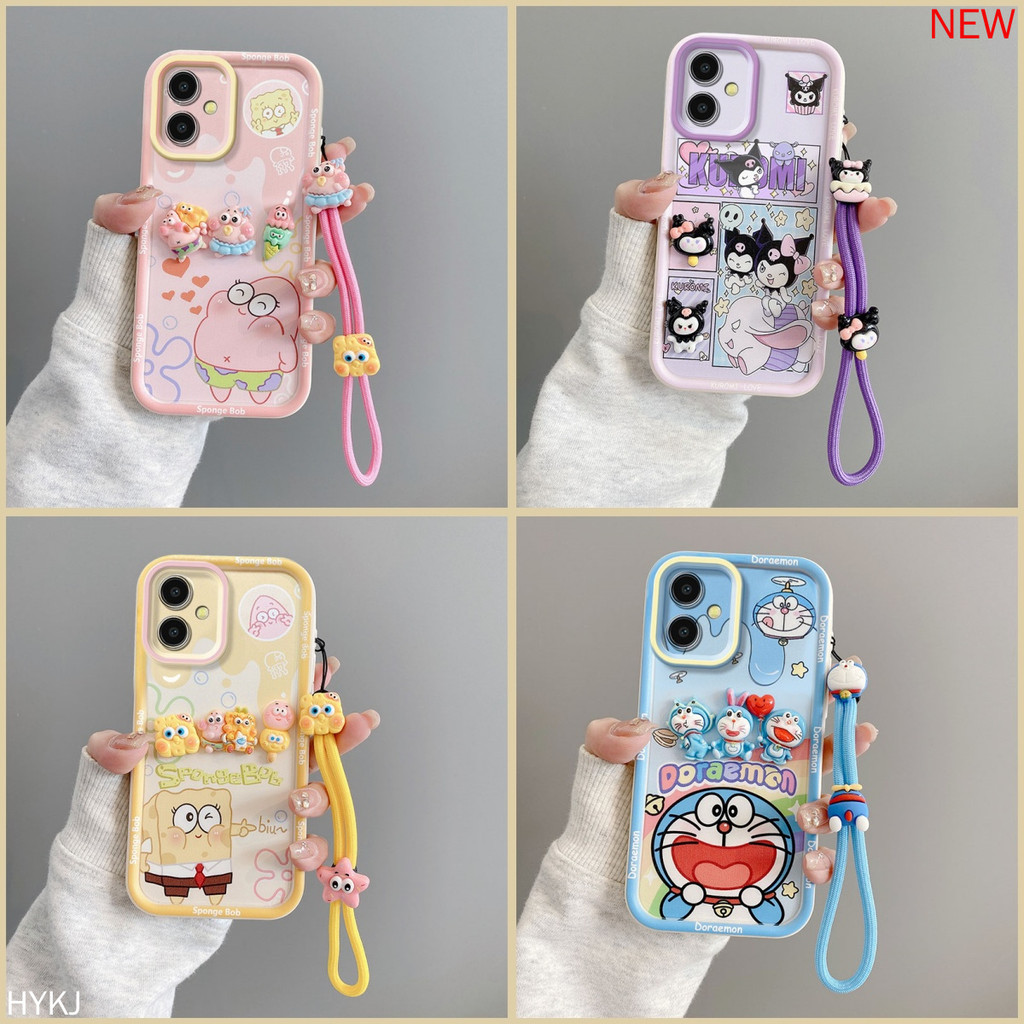 เคส Samsung A06 Anti fall อะนิเมะการ์ตูน TPU ซิลิโคนอ่อนนุ่ม 3D เคสโทรศัพท์น่ารัก XXLK