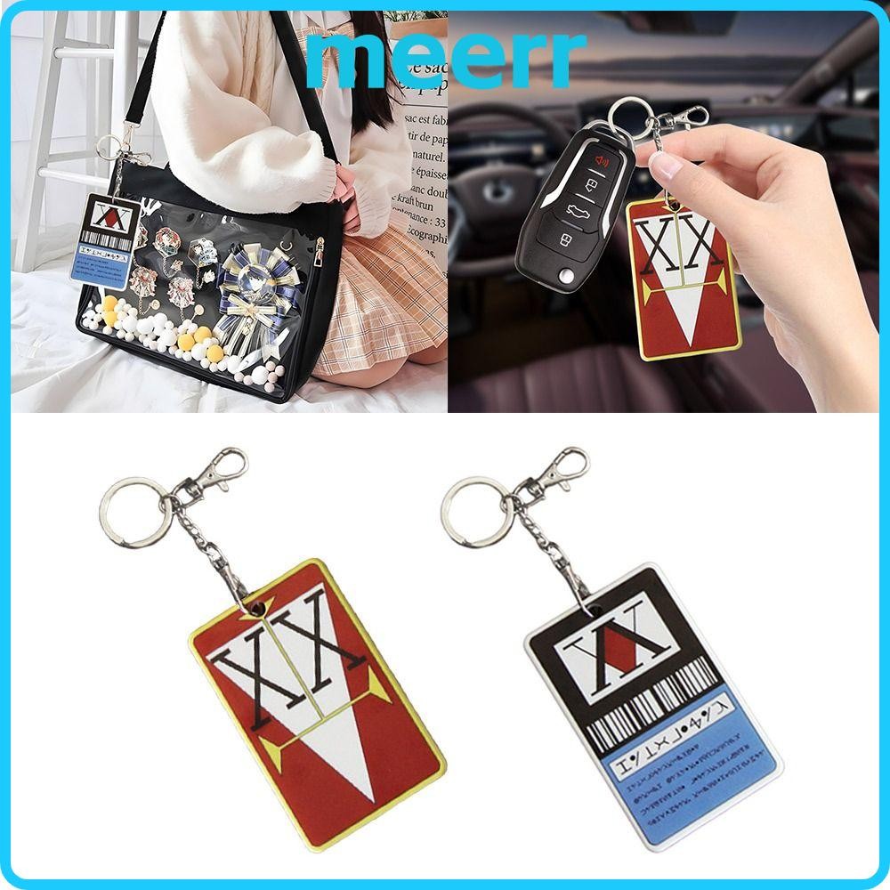 MEERR อะนิเมะคอสเพลย์ผู้ถือบัตร, DIY วัสดุ PVC Key Chain จี้,ของขวัญวันเกิด Killua Zoldyck Hisoka Ku