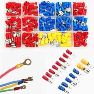 A ชุดคีม+หางปลา 280ชิ้น หุ้มฉนวน PVC ทนทาน แข็งแรง ย้ำแน่น ทนทาน อเนกประสงค์ สำหรับช่างไฟฟ้า งานสายไฟ
