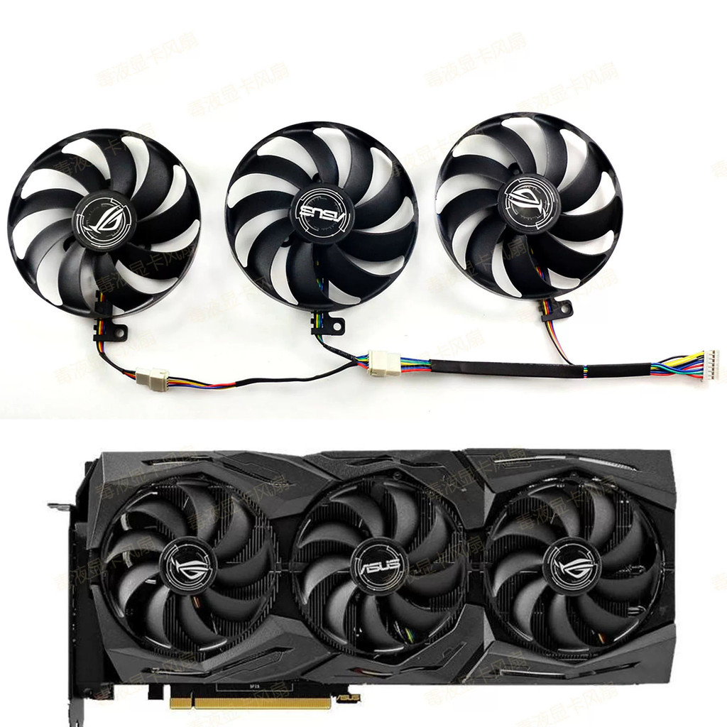 Asus ROG RTX2060 2070S 2080ti RX5700XT พัดลมการ์ดกราฟิกพัดลมเงียบ