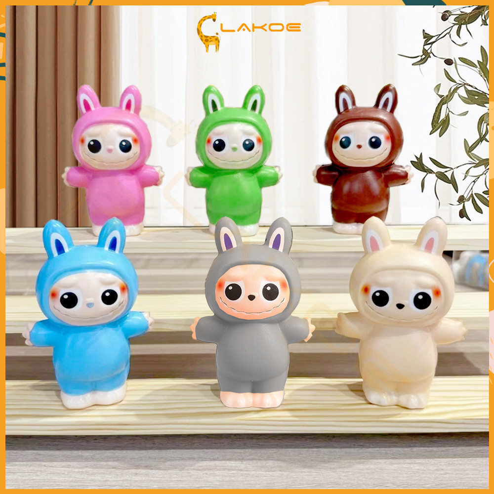 LAKOE ลาบูบู Gotchi Toy บีบ ของเล่นเด็กคลายของเล่นเพื่อบีบโคลนนุ่มเหมาะสำหรับเกมผ่อนคลายสำหรับเด็กและผู้ใหญ่