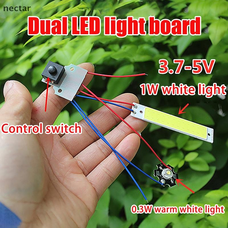 TAR Double LED Light Board พร้อมการควบคุม 3.7-5V ไฟฉาย Night Lightg โคมไฟตั้งโต๊ะ DIY อุปกรณ์เสริม N