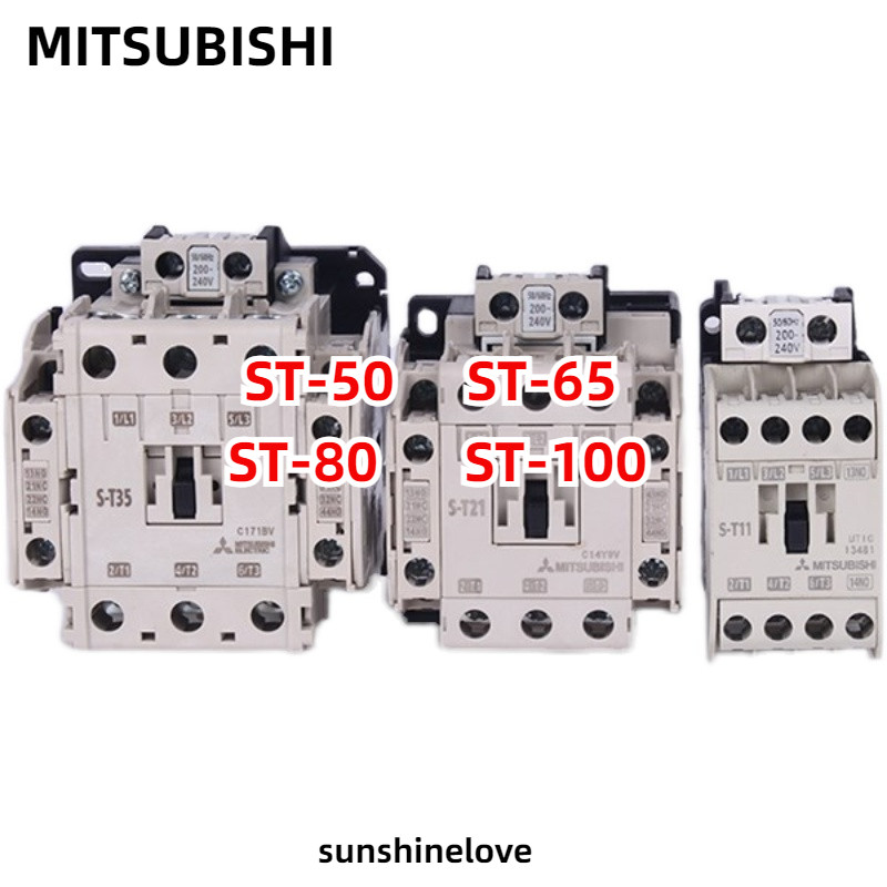 Mitsubishi AC Contactor S-T50 S-T65 S-T80 S-T100 AC Contactor แรงดันไฟฟ้าสมบูรณ์