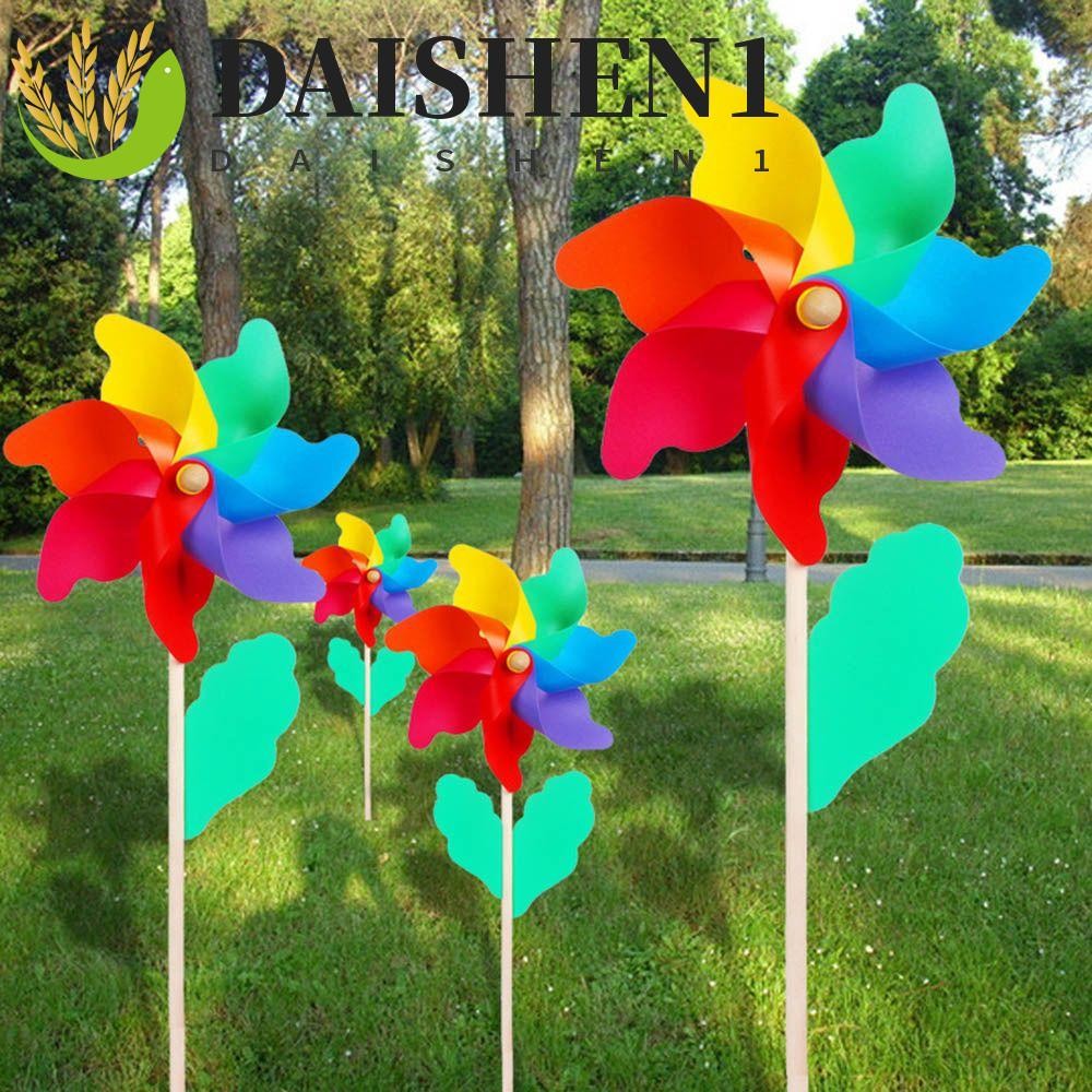 Daishen1 กังหันลมไม้ สําหรับตกแต่งสวน ปาร์ตี้