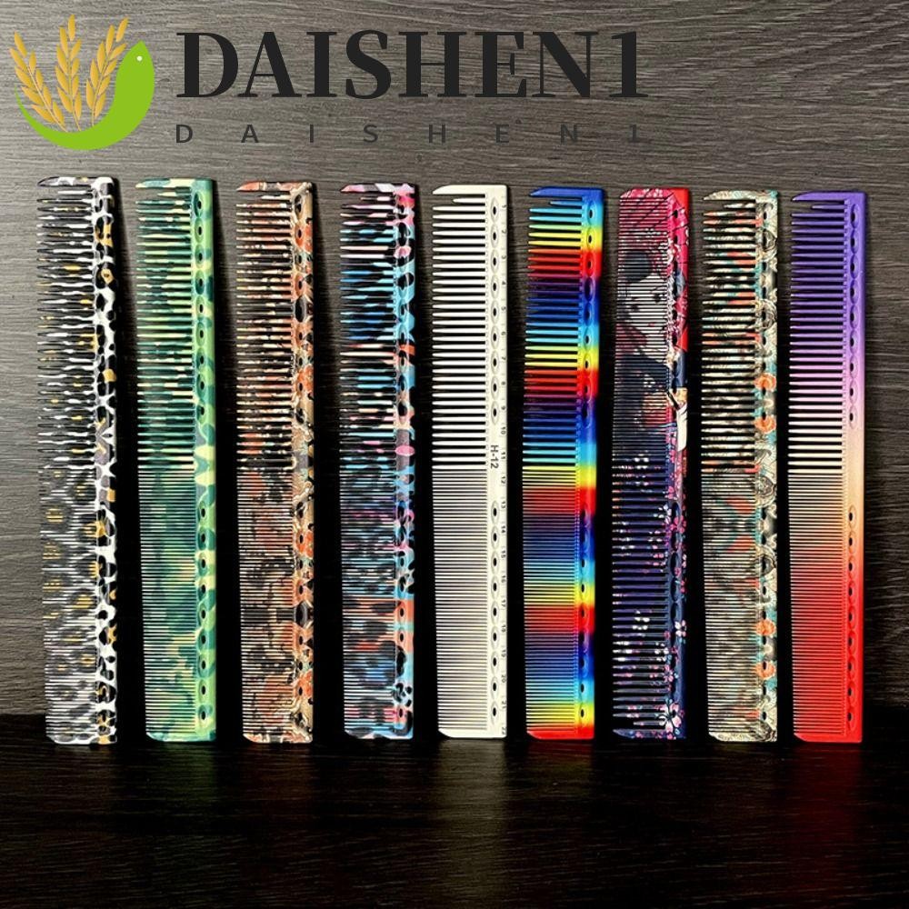 Daishen1 หวีตัดผม , พลาสติกสี Pro Hairdressing Combs, ร ้ านตัดผมอุปกรณ ์ เสริม Professional Hard Anti-Static Fine ตัดหวี Men/Women