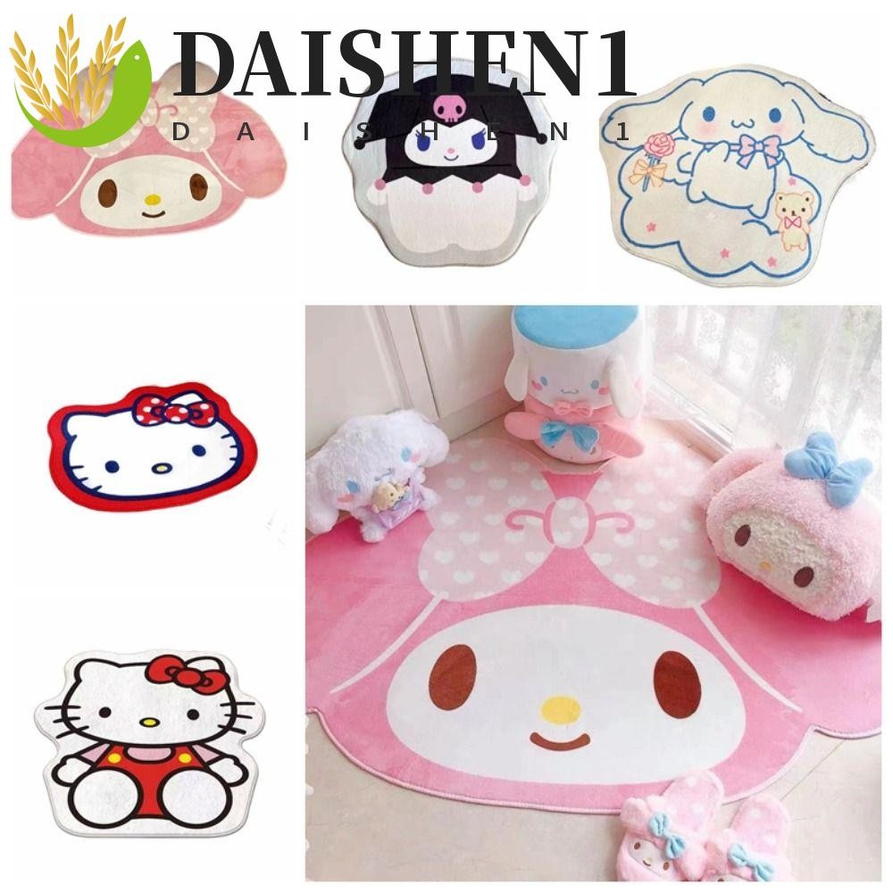 Daishen1 พรมลายการ์ตูน Melody, พรมปูพื้นหนาขึ้นตุ๊กตาสั้น, พรมเช็ดเท้า Soft Kitty Cinnamoroll พรมห้องนั่งเล่น