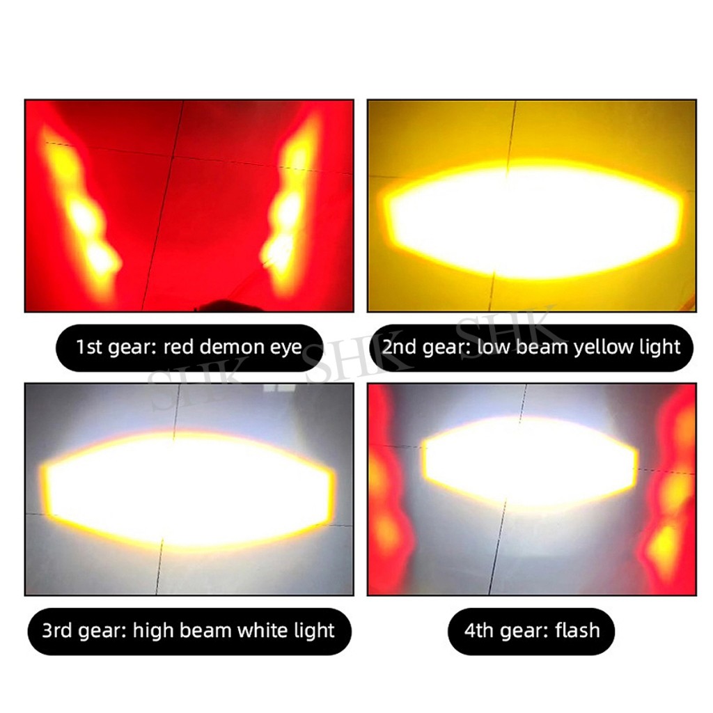 สปอร์ตไลท์ led ไฟหน้า ไฟติดรถ ไฟสปอร์ตไลท์มอเตอร์ไซค์ 100W 4 โหมด ไลท์ไฟตัดหมอก สปอตไลท์แอลอีดีมอเตอร์ไซค์มินิ ราคา ถูกที่สุด ดีลบีเคเค แกลเลอรีภาพที่ 7