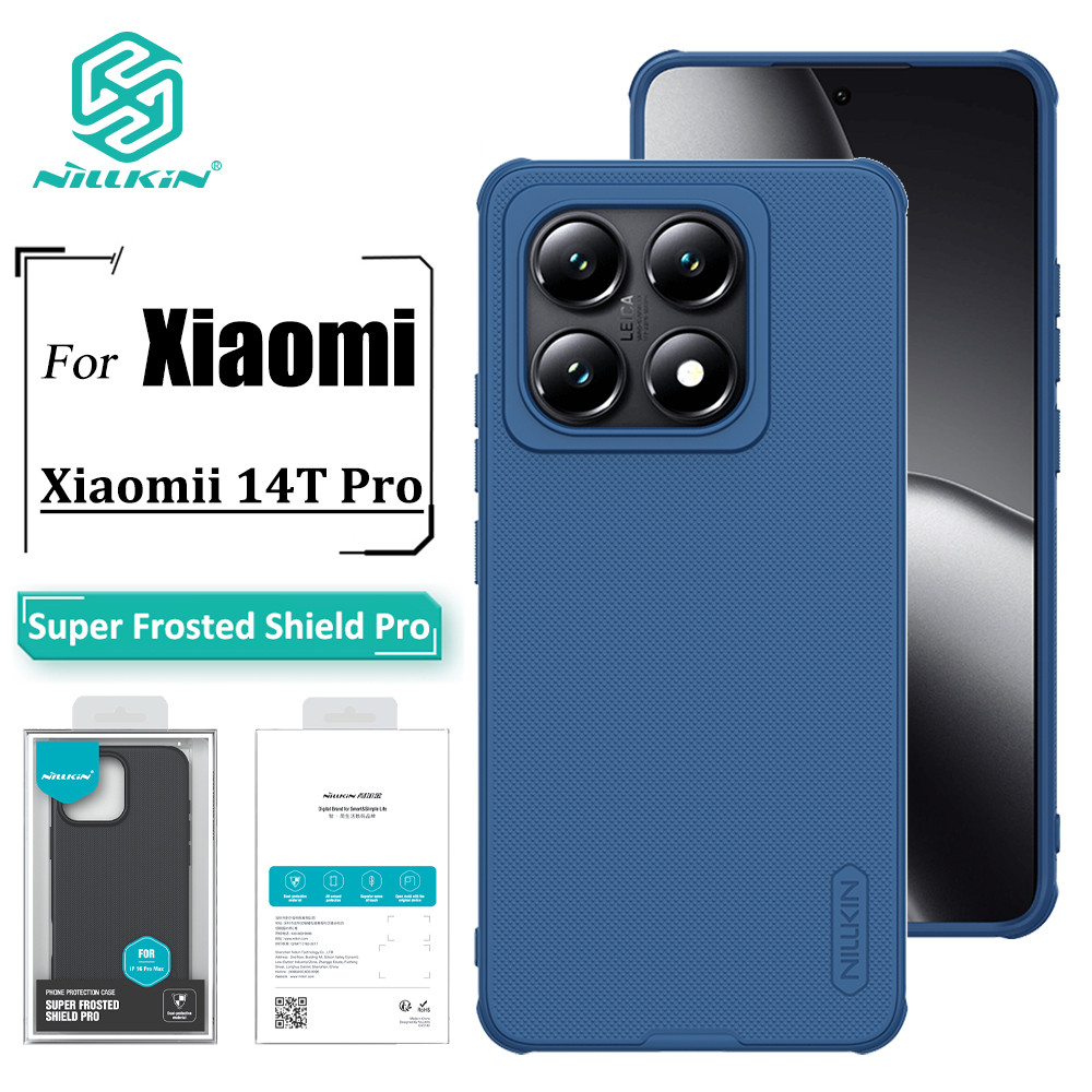 Nillkin Super Frosted Shield Pro เคสโทรศัพท์ Xiaomi 14T Pro Case Ultra Thin Matte TPU + PC Anti ลายน