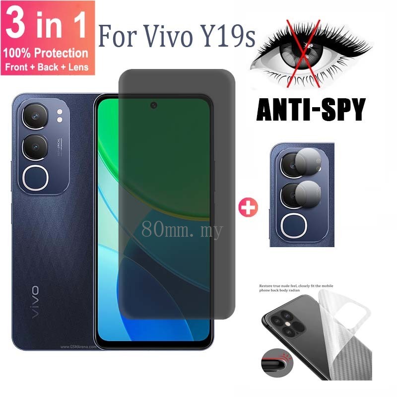 ฟิล์ม Vivo Y19s ฟิล์มกันรอยป้องกันสายลับสำหรับ Vivo Y19s Y03t Y18e Y18 Y18s Y03 Y38 Y36 Y28 Y100 Y77