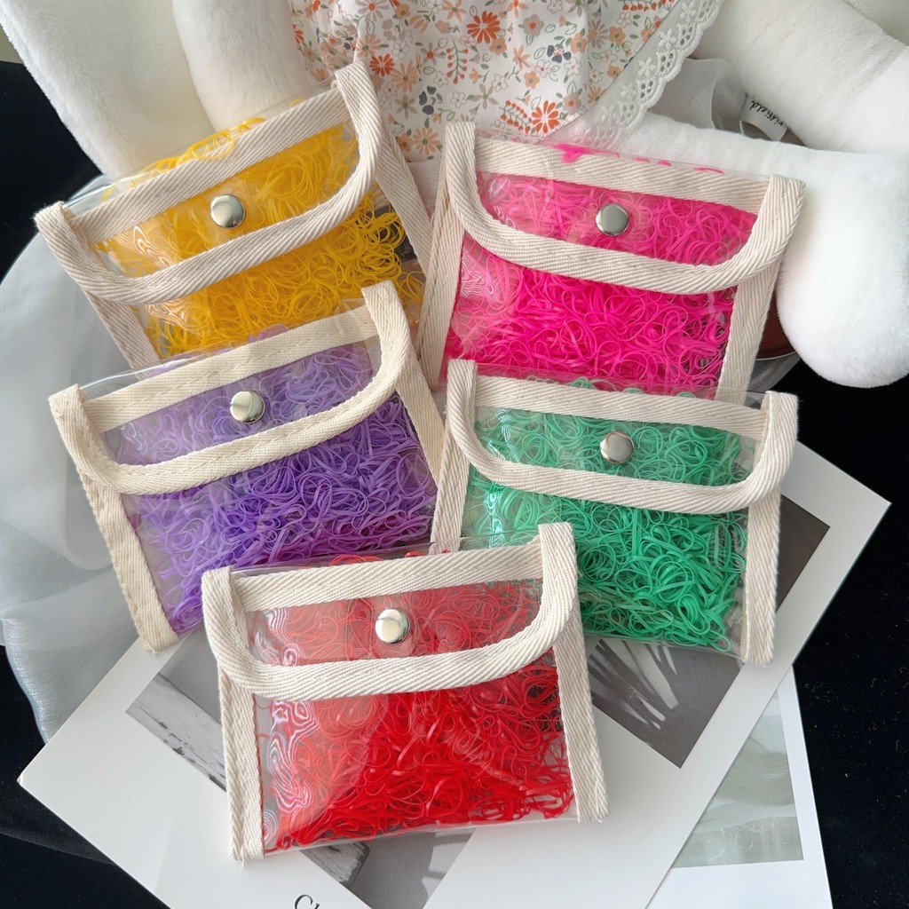 500ชิ้น/เซ็ตเด็กทารกที่มีสีสันทิ้งยางรัดผูกคาดศีรษะผู้ถือผมหางม้าวงเด็กอุปกรณ์ผมขายส่ง - รูปที่ 5