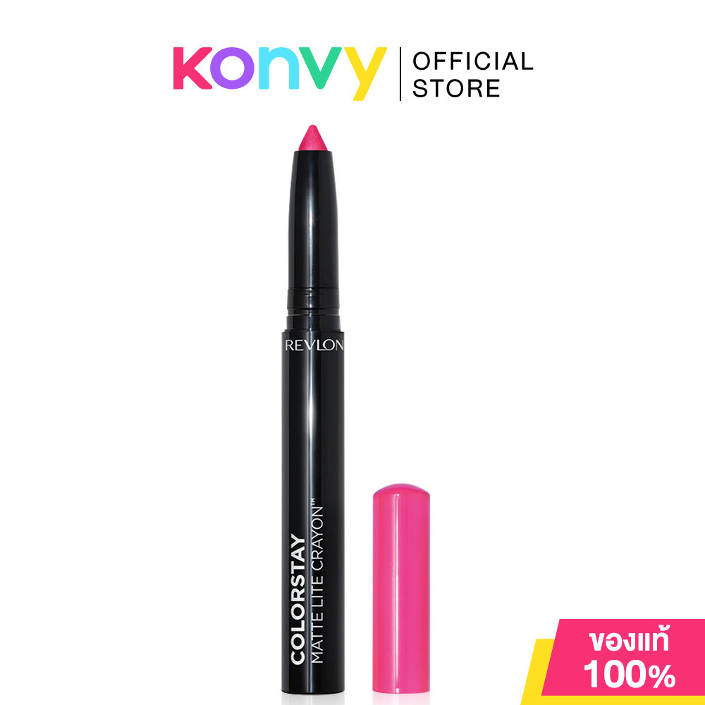 REVLON Colorstay Matte Crayon 1.4g #006 Lift Off เรฟลอน ลิปสติกแบบแท่งดินสอเนื้อแมทสีชัด ติดทน.