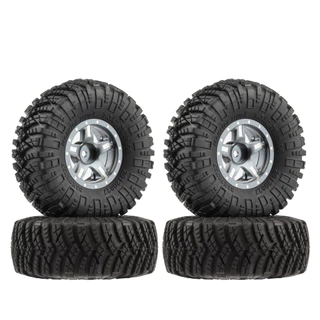 4PCS 1.3 "ล้อยาง 70*27 มม.โคลน Terrain Tyre ชุดสําหรับ 1/18 TRX4M 1/24 SCX24 RC Crawler รถ