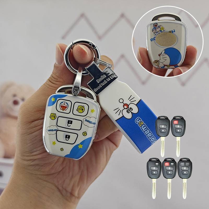 ฝาครอบกุญแจโตโยต้า Toyota Yaris 2019 2022 vios 2013 2014 2024 Yaris autive Camry Corolla Reiz RAV4 Highlander PRADO เคสกุญแจรถยนต์ เคสกุญแจรีโมทรถยนต์