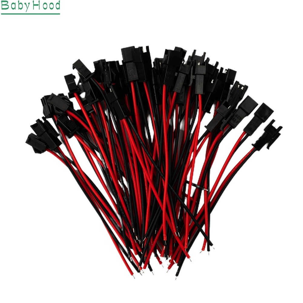 BABYHOOD40pcs สําหรับขั้วต่อ JST SM SM SM SM 2Pin ขั้วต่อชายเป็นบัส