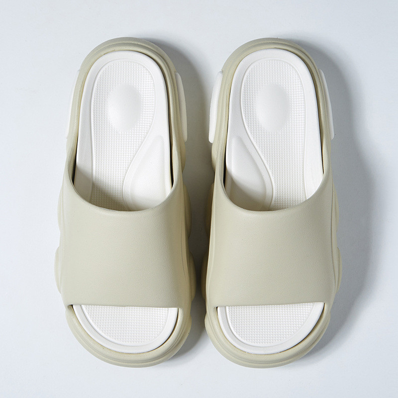 ขายร้อนหนา soled Flip-Flops ผู้ชายรองเท้าผู้หญิงในร่มกลางแจ้ง EVA คู่รองเท้าแตะ Anti-slip Soft-soled รองเท้าแตะชายหาดอินเทรนด์ฤดูร้อน 11/5