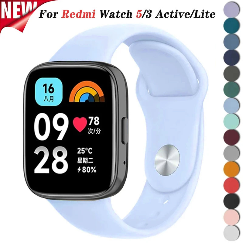 ใหม่ดอกไม้แกะสลักสําหรับ Xiaomi Redmi นาฬิกา 6 5 4 3 Active ซิลิโคนกีฬา Smartwatch สําหรับ Redmi นาฬิกา 5 Lite สร้อยข้อมือสายนาฬิกา