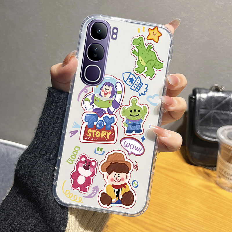 ปลอกสําหรับ VIVO Y200 5G / Y19S / V40Lite 4G 5G กันกระแทกกรณีโทรศัพท์อ่อน VIVOY19S VIVOV40Lite Graffiti ของเล่นรูปแบบสมาร์ทโฟนฝาครอบ