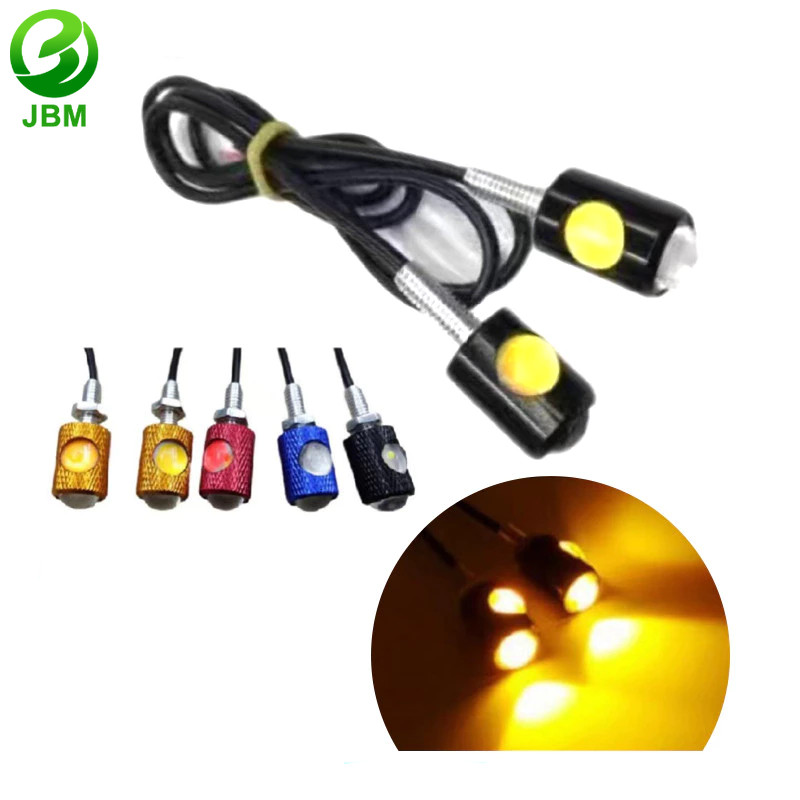 [JBM] 2ชิ้น ไฟตาแมว ไฟเลี้ยวมอเตอร์ไซค์ หน้ารถจักรยานยนต์ ไฟเลี้ยว อะไหล่มอเตอร์ไซค์ ไฟLED 12V