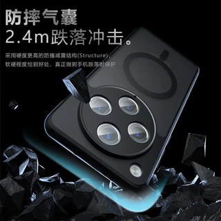 สําหรับ OPPO Find X8 Pro, X8 กรณี ELVEV Shockproo Matte PC + TPU ป้องกันลายนิ้วมือฝาครอบดูดโปร่งใส