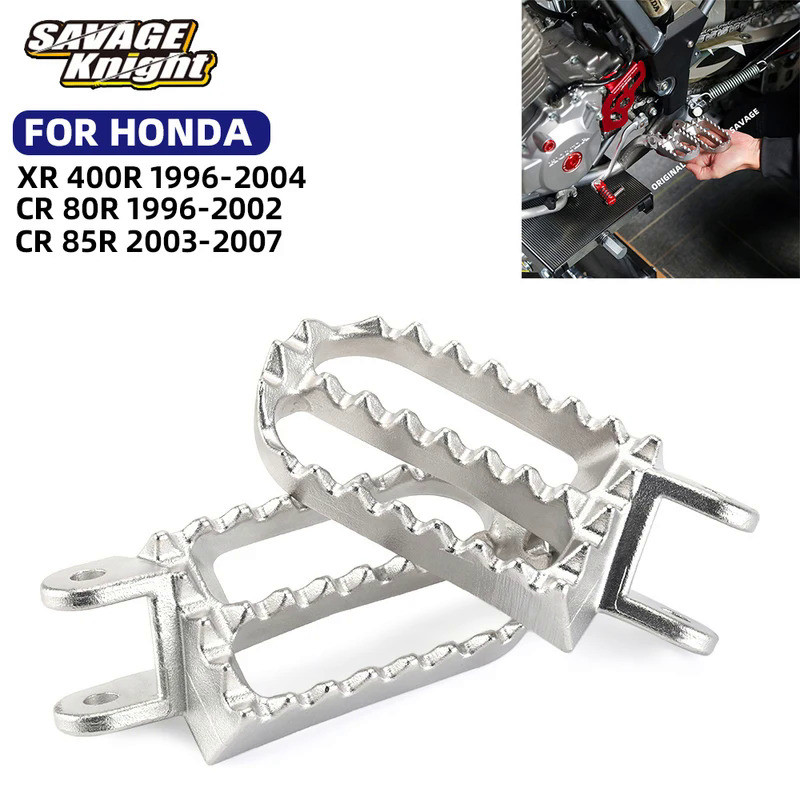 Mo  XR400 Front Footrest Foot Peg For HONDA XR400R CR80R CR85R XR 400R CR 80R 85R Motorcycle Rider F