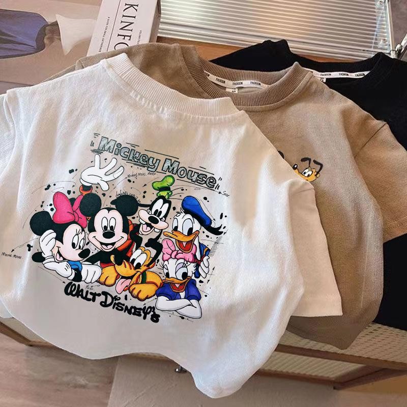 (จัดส่งตลอด 24 ชั่วโมง)KIDS PRINCESS เสื้อยืดสั้นผ้าไหมสำหรับเด็กแบบเกาหลี สินค้าใหม่สำหรับเด็กเล็กและเด็กกลาง A102