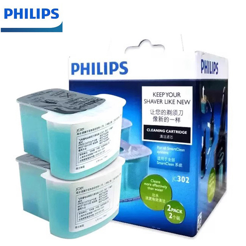 Philips Electric Shaver คลีนซิ่งฟลูอิด JC302 ตลับหมึกทําความสะอาด Pod ที่สะอาดอย่างรวดเร็วของของเหลว
