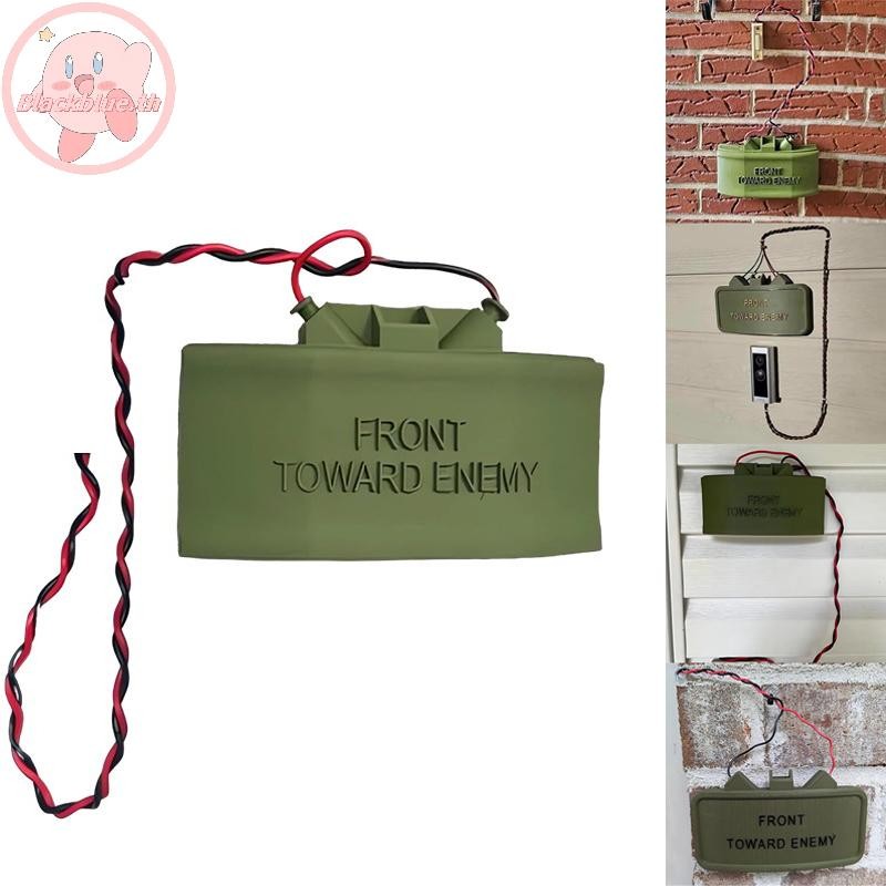 Bblue แหวน Cam Claymore Mine Doorbell Fake Mine Props อย่า Disturb Doorbell Prankster Stuff สําหรับผู้ใหญ่,Joke Gag ของขวัญ