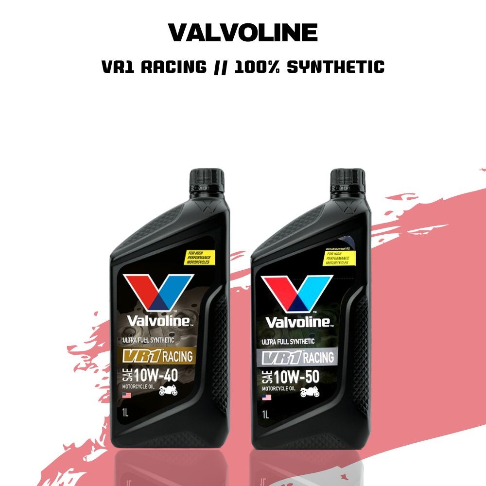 น้ำมันเครื่อง VALVOLINE VR1 RACING 10W-40 / 10W-50 ขนาด 1 ลิตร