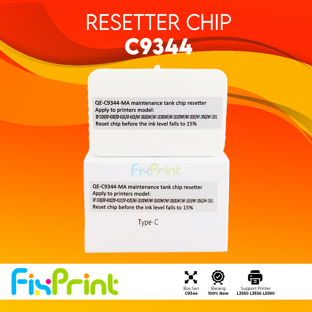 Resetter ชิปกล่องบํารุงรักษา Wasting C9344 Resetter ชิปหมึกเสีย C9344 Pad เครื่องพิมพ์รีเซ็ตกล่องบํา