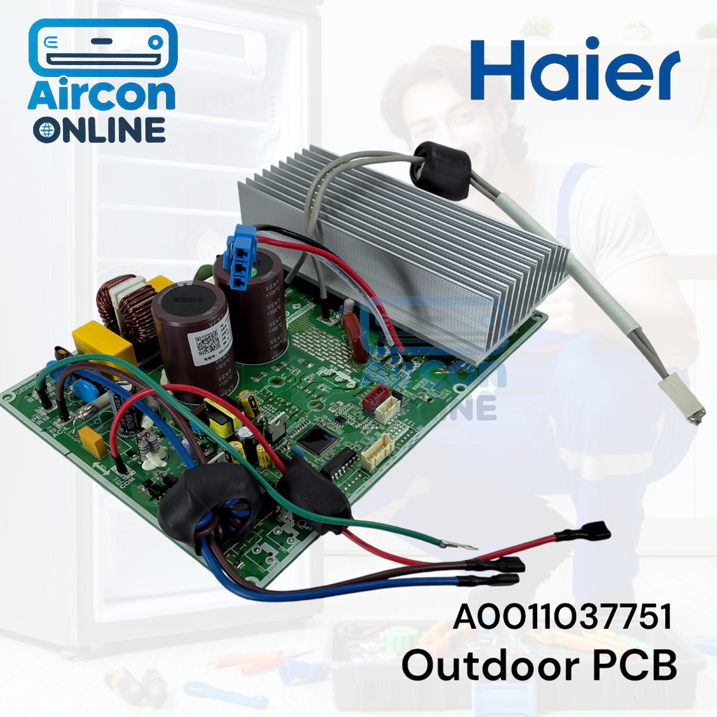 Outdoor PCB แอร์ HAIER รุ่น HSU-18VQRA, HSU-18CQAA,CE-18VPATC และรุ่นอื่นๆตามรายละเอียด รหัสสินค้า A0011037751 ของแท้… ราคา ถูกที่สุด ดีลบีเคเค แกลเลอรีภาพที่ 4