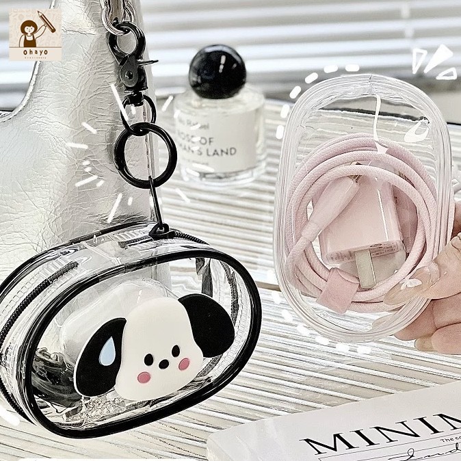 Ohayo กระเป๋าจัดเก็บสายเคเบิล แบบพกพา กระเป๋าจัดเก็บข้อมูล USB สายเคเบิล หูฟัง ชาร์จ สมบัติ กล่องกระ