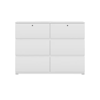 Koncept Furniture ตู้ลิ้นชัก ขนาด 120 ซม. รุ่น Poppy สีขาว (120x39x89 ซม.) แบรนด์ KONCEPT FURNITURE