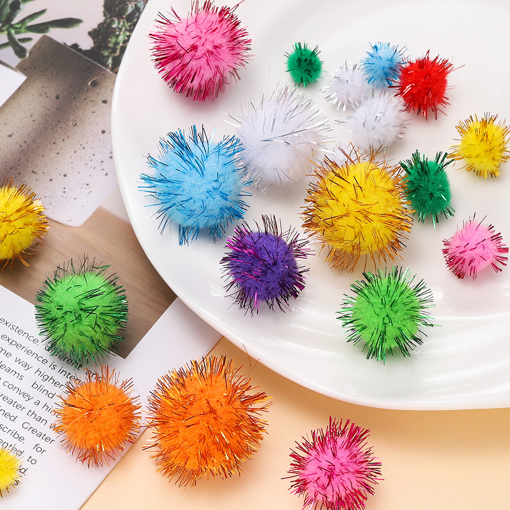 50 ชิ้น Golden Wool Ball ตกแต่งต้นคริสต์มาส DIY หัตถกรรมการผลิต