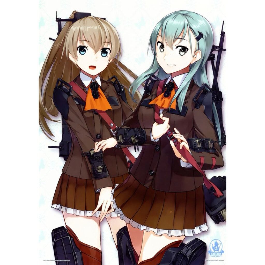 โปสเตอร์ คุมาโนะ&สึซึยะ -เรือรบโมเอะ[Kantai Collection ~KanColle~ Clear Poster Kumano&Suzuya]