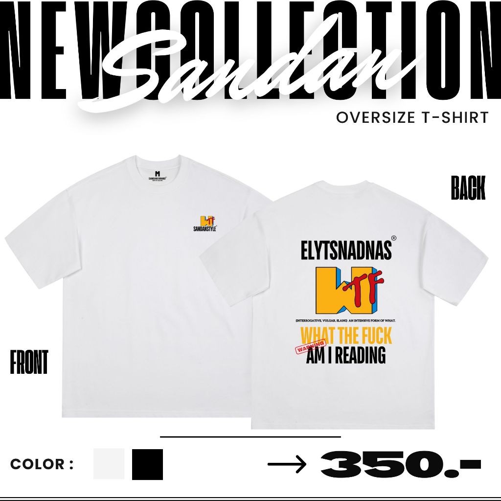 Sandan oversize T-shirt cotton 100% WT tee