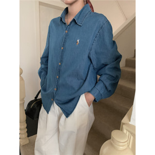 ใหม่สบายๆอเมริกันย้อนยุคหลวมสีทึบฤดูใบไม้ร่วงแขนยาวแจ็คเก็ตย…