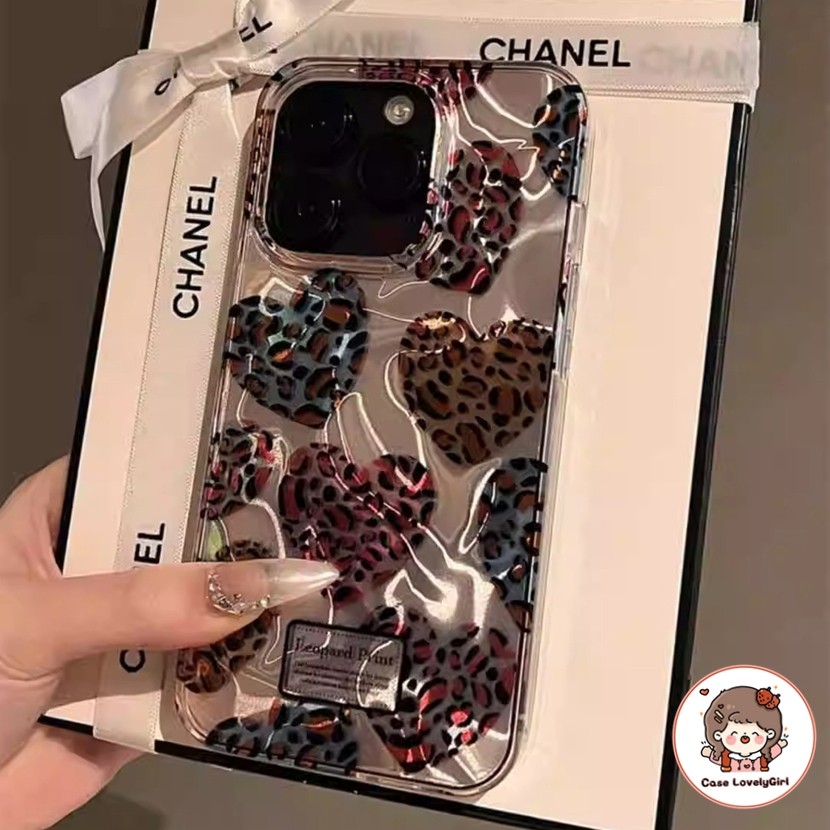 🔥ส่งจากไทย🔥Ins เสือดาวพิมพ์ความรัก เคส IPhone 15 16 11 13 14pro Max เคส XR 12 13pro พสัส 6P 7P 8P Xs Max IMD Soft Case
