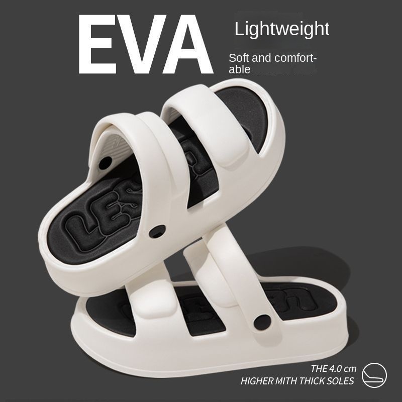 รองเท้าแตะคู่คุณภาพสูงรองเท้าแตะเวอร์ชั่นเกาหลี Street Wear EVA Soft Anti-slip Flip-Flops กลางแจ้งสวมใส่