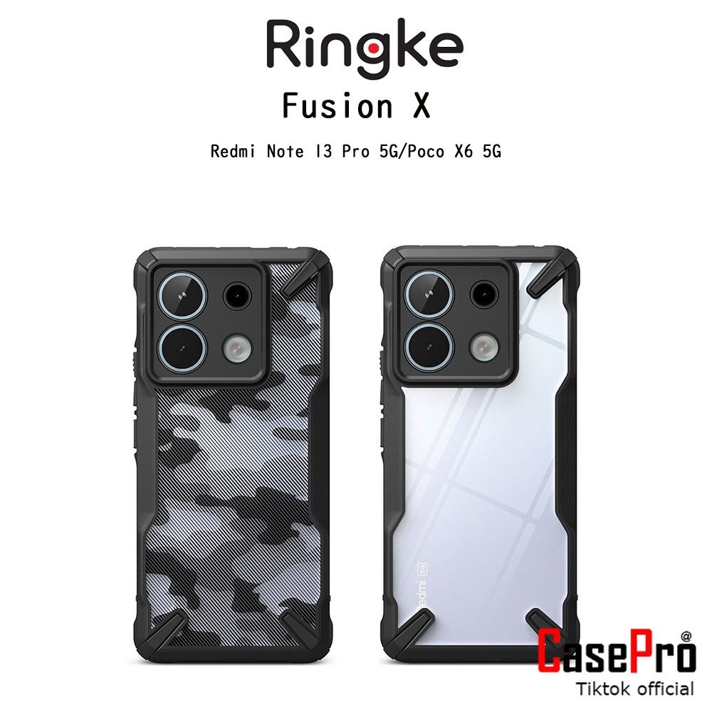 RINGKE Fusion X เคสกันกระแทกเกรดพรีเมี่ยมจากเกาหลี เคสสำหรับ Redmi Note 13 Pro 5G/Poco X6 5G