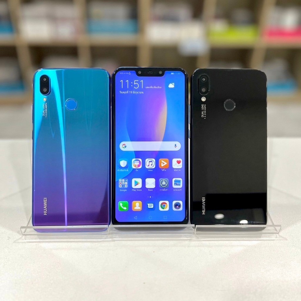 Huawei nova 3i แรม 4รอม 128 แอนดรอยด์8.1(Oreo) สภาพสวยพร้อมใช้งาน