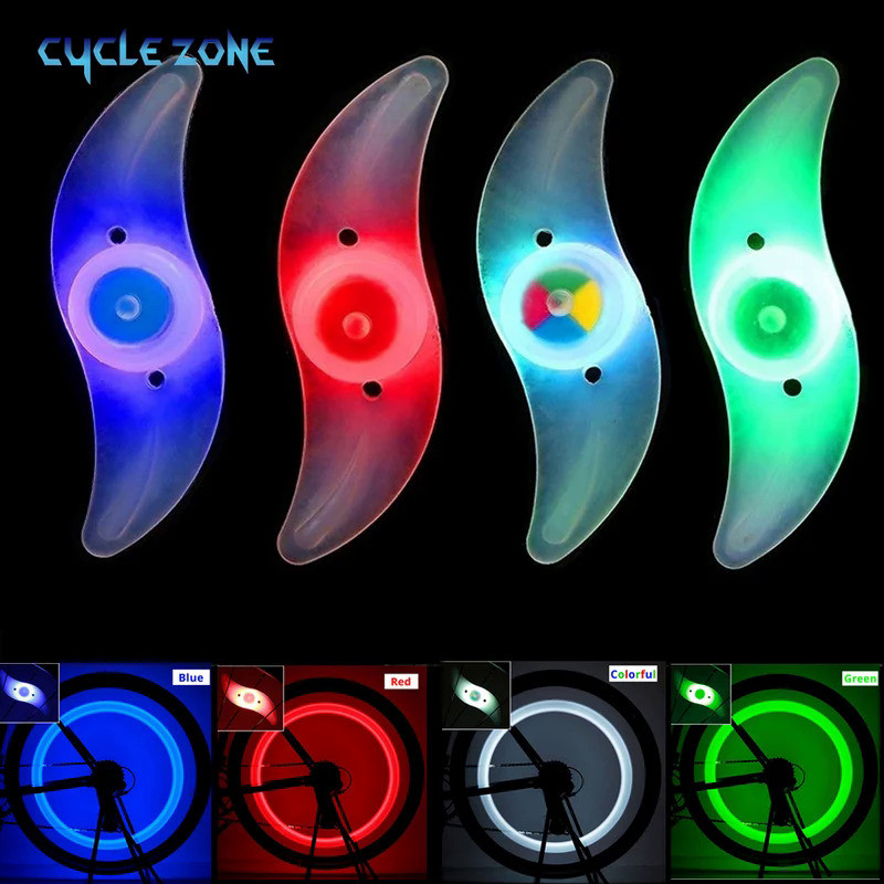 Bike Tire Lights Wheel Spoke Light 3 Mode LED Waterproof Bike Safety Warning Easy To Install Bicycle