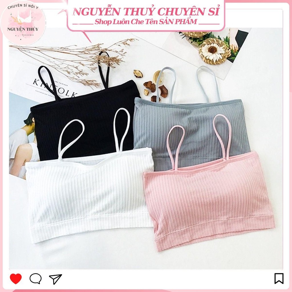 เสื้อชั้นในผ้าฝ้ายลายทาง 2 สายสําหรับผู้หญิงพร้อมแผ่นรองหน้าอกสําหรับเยาวชน - ใช้งานง่าย ชุดชั้นในต้