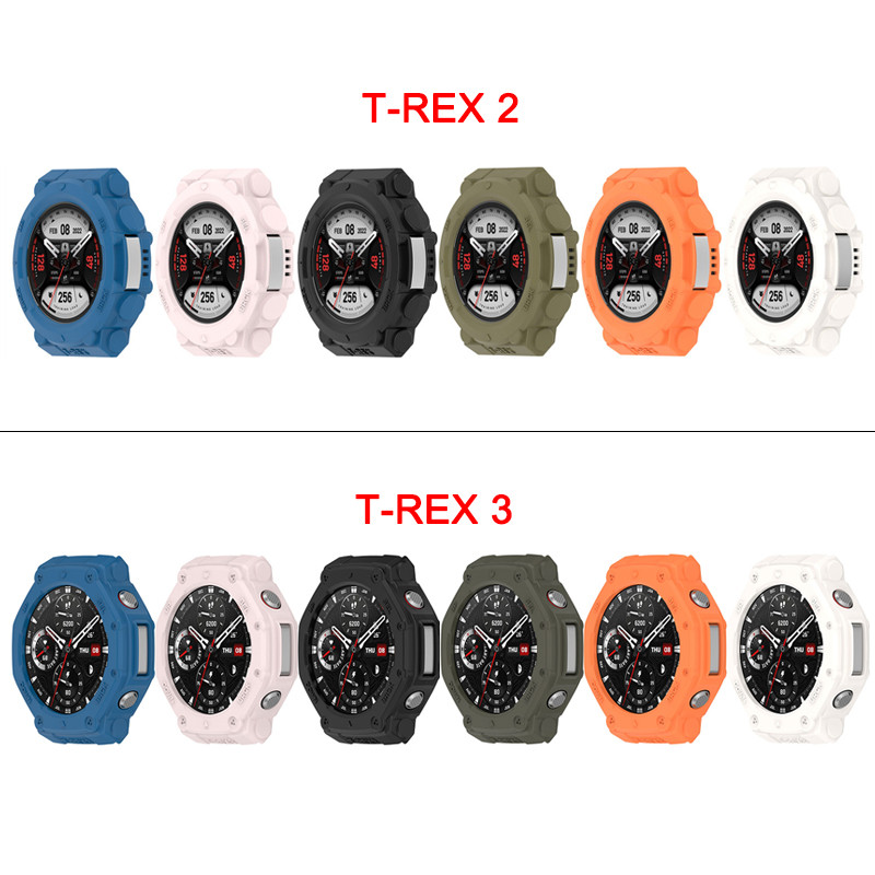 เคสซิลิโคนอ่อนนุ่มสําหรับ Huami Amazfit T-Rex 2 T-Rex 3