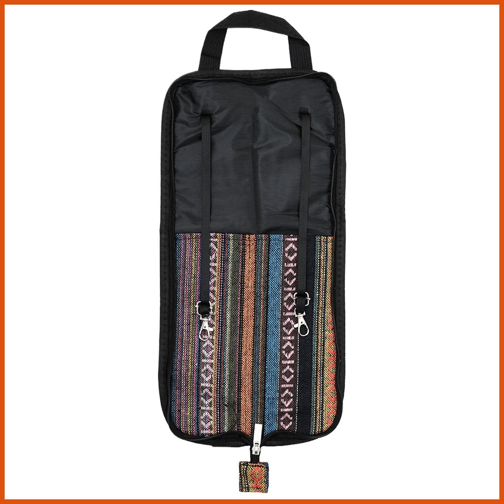 Percussion Stick Bag Hangable Drumstick Holder Bag สไตล์ชาติพันธุ์ Drumsticks Bag Drum Sticks Bag Ha