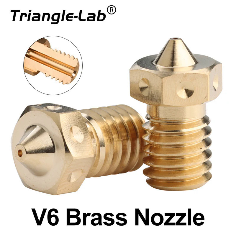 trianglelab BRASS V6 Nozzle for 3D printers hotend 3D printer nozzle for TD6 DDE CHC KIT v6 hotend e
