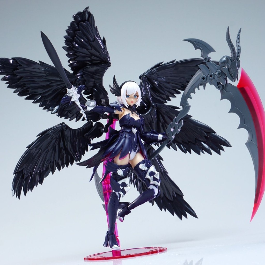 Fengyu Six-Wing Black Angel Assembly Model หกปีกนางฟ้าน้อยพร้อมของขวัญพิเศษพร้อมตัวยึดคู่