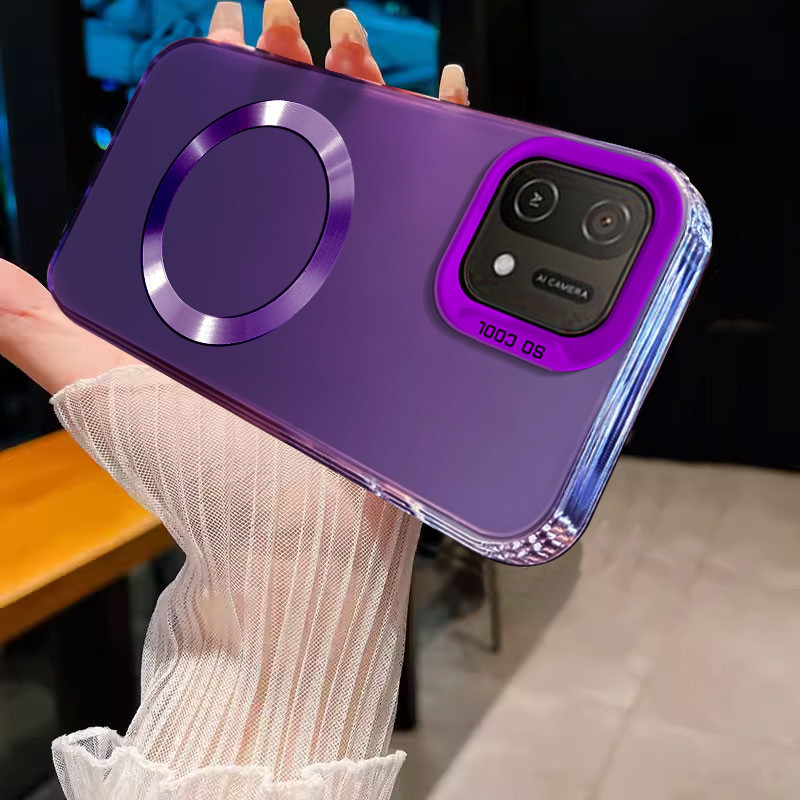 เคสสําหรับ OPPO A16K Magnetic Wireless Color Silver เคสโทรศัพท์ดีไซน์ใหม่ SJSFDDR - รูปที่ 3